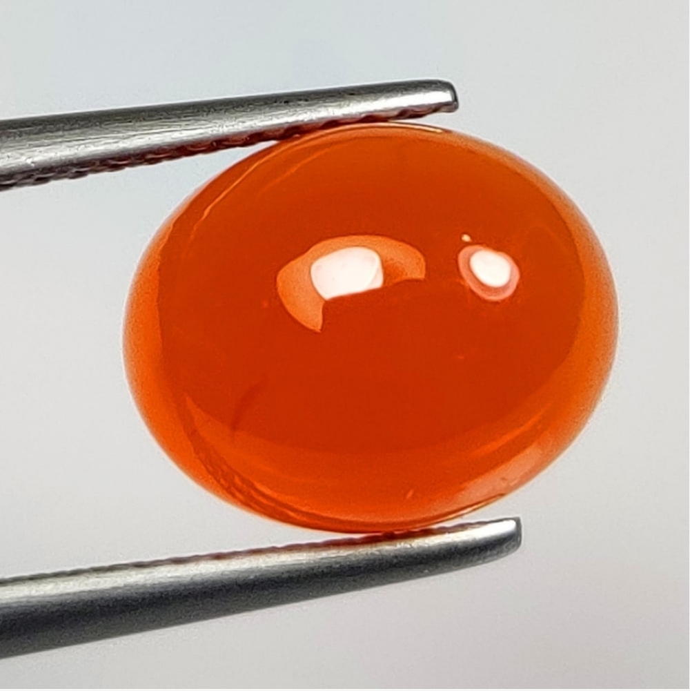 4.20 Ct Natural Orange Carnelian Oval cab